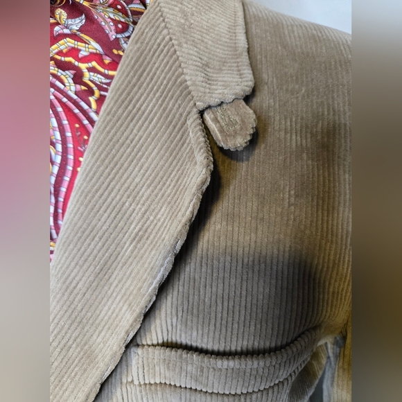 Vtg 1970s Woodward’s “A Man’s World” Made in Canada Corduroy Blazer Size 46 - Picture 3 of 14